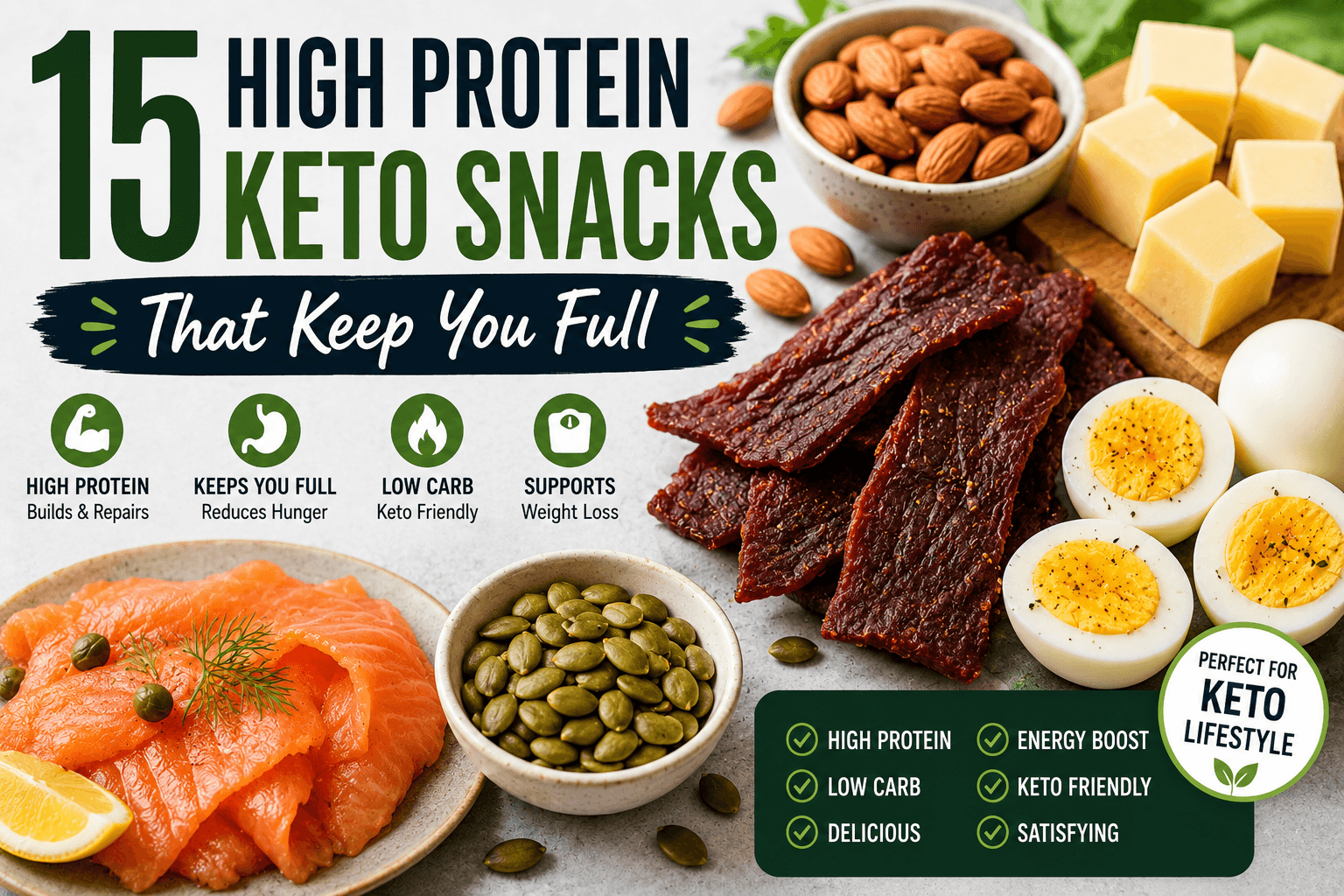15 High Protein Keto Snacks That Keep You Full